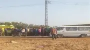 إصابة أب ونجله في حادث تصادم مروع بالمنوفية