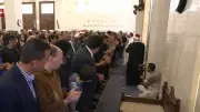 خالد الجندي يؤم المصلين في جنازة هاني شاكر بحضور نجوم الفن