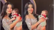 هيفاء وهبي تحمل طفلاً وتغني معه في حفلها بالقاهرة