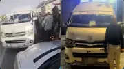 ضبط سائق ميكروباص سار عكس الاتجاه لاختصار الطريق في القاهرة