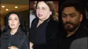 نجوم الفن يقدمون واجب العزاء في هاني شاكر بمسجد أبو شقة