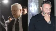 مرتضى منصور وحازم إمام في عزاء هاني شاكر بحضور نجوم الفن