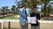 محافظ جنوب سيناء يكرم أبطال الفنون القتالية بنويبع