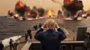 ترامب ينشر صوراً لغرق السفن الإيرانية وتقارير تشكك في صحتها