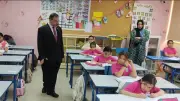 وكيل تعليم الدقهلية يتفقد لجان امتحانات المواد غير المضافة للمجموع بطلخا