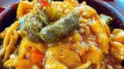 طريقة عمل طاجن ورق العنب بالكوارع خطوة بخطوة
