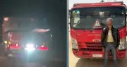 ضبط سائق لنقله كشاف معيق للرؤية أثناء سيره على الطريق