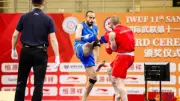 وزير الرياضة يهنئ الحسين وهدان بذهبية كأس العالم للوشو كونغ فو
