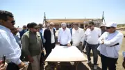 وزير السياحة يتفقد ترميم الصرح الأول بمعبد الرامسيوم في الأقصر