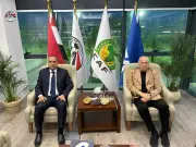هاني أبو ريدة يستقبل وزير الشباب والرياضة الجزائري في القاهرة