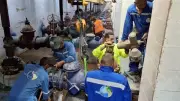 رئيس مياه الفيوم يتابع صيانة عنبر الطلمبات بالعزب الجديدة لرفع الكفاءة