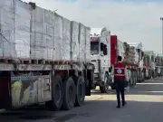 إكسترا نيوز: مساعدات جديدة ضمن زاد العزة محملة بأطنان من المواد الإغاثية لأهالي غزة