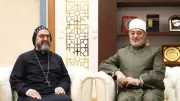 مفتي الجمهورية يستقبل كاهن الكنيسة السريانية لتهنئة عيد الأضحى