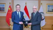 النائب العام يبحث مع نظيره الصيني تعزيز التعاون القضائي