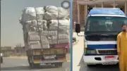القبض على سائق نقل بحمولة زائدة بالغربية عرض حياة المواطنين للخطر