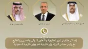 وزير الخارجية يبحث مع نظيريه السعودي والقطري التطورات الإقليمية