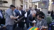 أحمد موسى يزور فناناً من ذوي الهمم في شارع الفن ويشيد بالأعمال