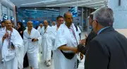 بعثة أسر شهداء الشرطة تصل الأراضي المقدسة لأداء مناسك الحج