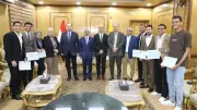 محافظ بني سويف يكرم طلاب الذكاء الاصطناعي لتميزهم في برامج سيسكو الدولية