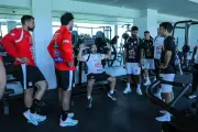 منتخب مصر يخوض تدريباً في الجيم استعداداً لودية روسيا