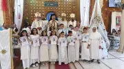 البطريرك الأنبا إبراهيم إسحق يترأس قداس المناولة الاحتفالية بكفر الدوار