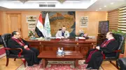 محافظ الفيوم يستقبل وفد الكنيسة الإنجيلية للتهنئة بعيد الأضحى