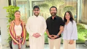 تركي آل الشيخ يزور منزل أحمد حلمي ومنى زكي ويعبر عن سعادته