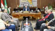محافظ المنوفية يستقبل وفد الكنيسة الإنجيلية للتهنئة بعيد الأضحى