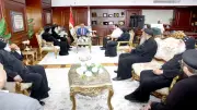 قيادات الكنيسة الأرثوذكسية تهنئ محافظ بني سويف بعيد الأضحى المبارك