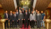 محافظ كفر الشيخ يستقبل القيادات التنفيذية لتبادل التهنئة بالعيد