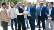 محافظ الوادي الجديد تتابع توسعة طريق موط والقصر وتطوير ميدان الشعراوي