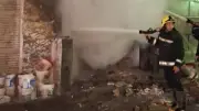 إخماد حريق محل زيوت في المهندسين دون إصابات