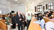 رئيس جامعة القناة يتفقد لجان امتحانات كلية التربية بعد عيد الأضحى