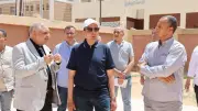 محافظ المنيا يتفقد توسعات مدرسة تل بني عمران لتقليل الكثافة الطلابية