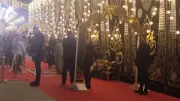 بودي جاردات وسجادة حمراء في عزاء والد حمو بيكا بالبيطاش