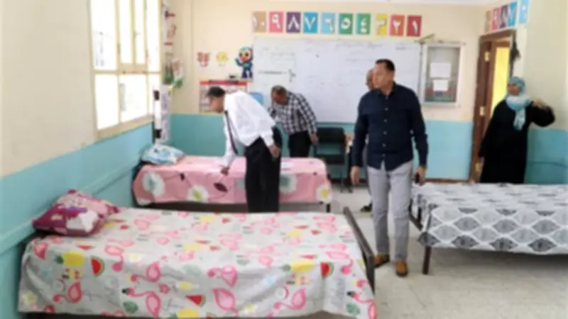 تجهيز 12 استراحة للمنتدبين لامتحانات الدبلومات الفنية بالوادي الجديد