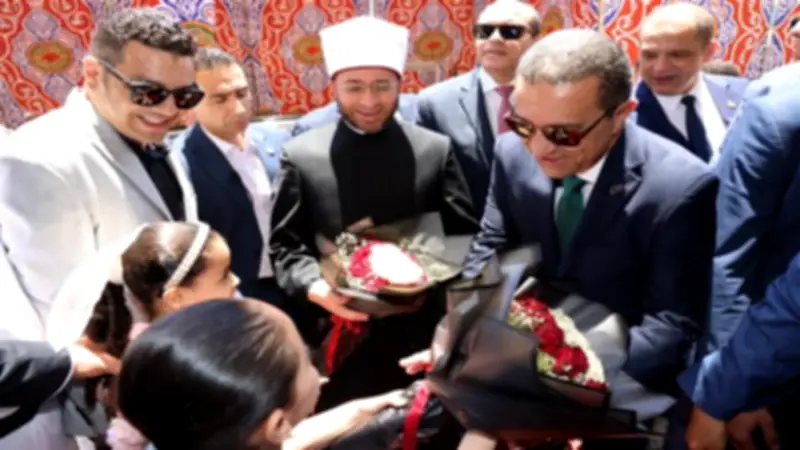 محافظ المنوفية ووزير الأوقاف يفتتحان المسجد القبلي بمنوف في العيد القومي الـ120