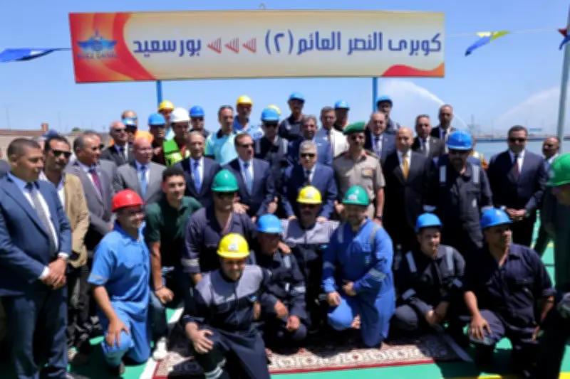 رئيس هيئة قناة السويس يفتتح كوبري النصر العائم 2 لربط بورسعيد وبورفؤاد