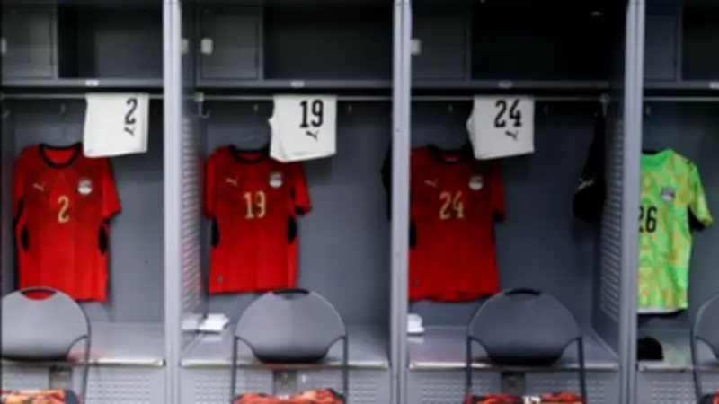 شاهد غرفة ملابس منتخب مصر قبل مواجهة البرازيل استعداداً لكأس العالم 2026