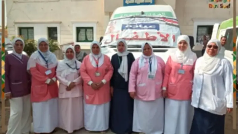 تقديم 2534 خدمة طبية بقافلة مجانية لصحة بني سويف في قرية الشوبك