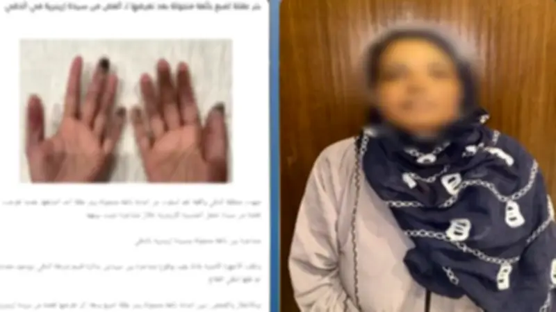 القبض على بائعة متجولة أجنبية قامت بقضم يد أخرى مما أدى لبتر طرف من أصابعها
