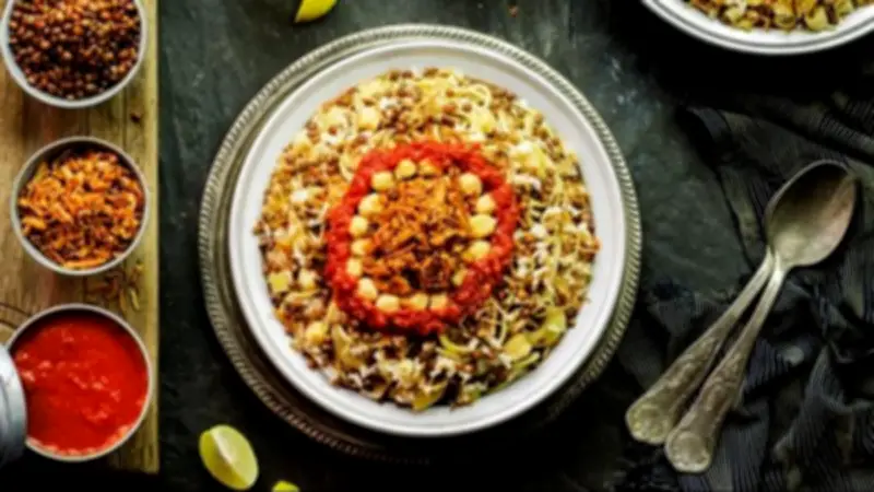 طريقة عمل الكشري المصري لوجبة خفيفة بعد عيد الأضحى المبارك