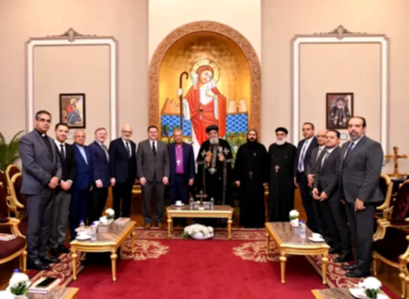 البابا تواضروس يستقبل رئيس الطائفة الإنجيلية ووفد الاتحاد المعمداني العالمي