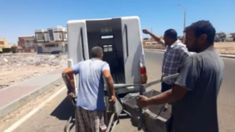 الغردقة: ضبط وإيقاف إلقاء مخلفات بناء في منطقة مجاويش