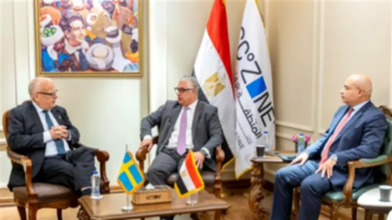 رئيس اقتصادية قناة السويس يبحث التعاون مع الشركات السويدية في المواني واللوجستيات والوقود الأخضر