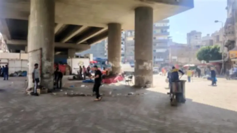حملة مكبرة لإزالة الإشغالات بكوبري الساعة في الإسكندرية