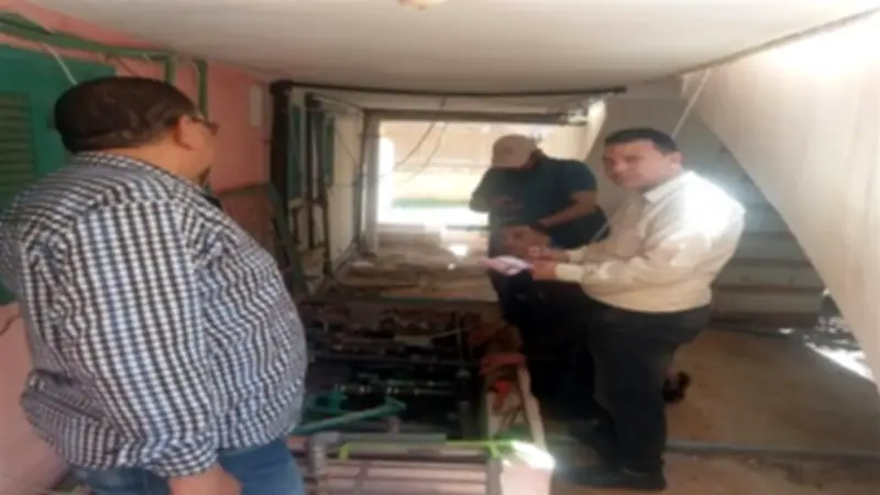 حملة موسعة لاستبدال عدادات المياه بمصيف بلطيم بعدادات مسبقة الدفع