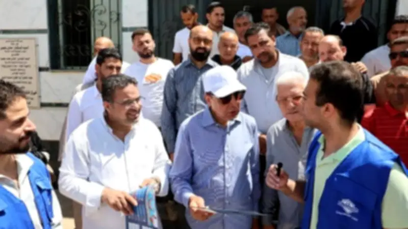 محافظ المنيا يتفقد المركز التكنولوجي بمطاي ويلتقي فرق التوعية بالتأمين الصحي