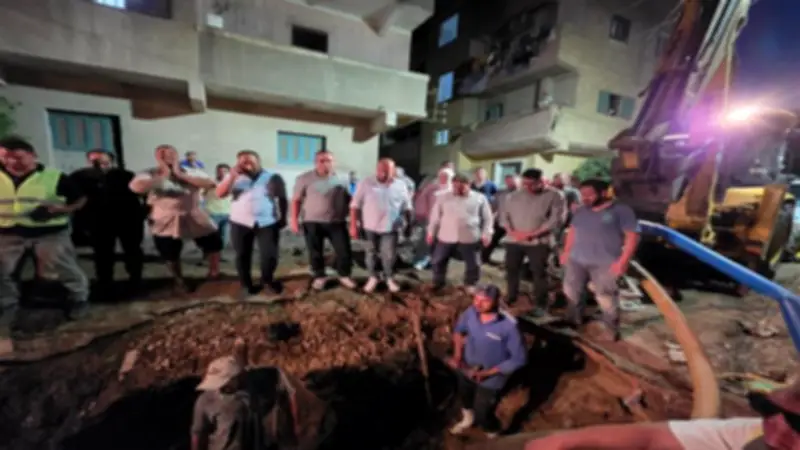 «مياه المنوفية» تنهي إصلاح عطل خط مياه بميت خاقان وتعيد الخدمة تدريجياً