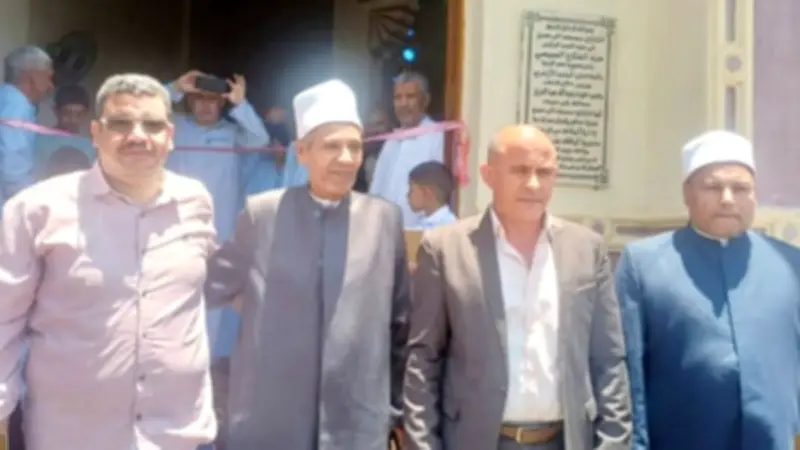 افتتاح مسجد الرحمن بعزبة صالح رشوان في ببا ببني سويف بحضور قيادات الأوقاف